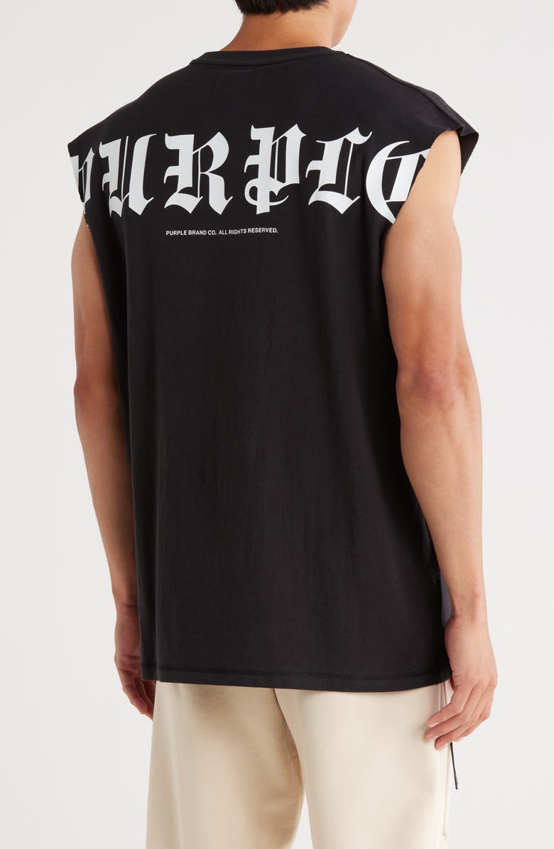 PURPLE BRAND Textured Cotton Jersey Tank, Alternate, color, 