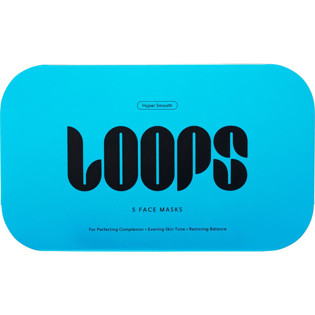 LOOPS LOOPS 5-PACK HYPER SMOOTH DARK SPOT FACE MASKS