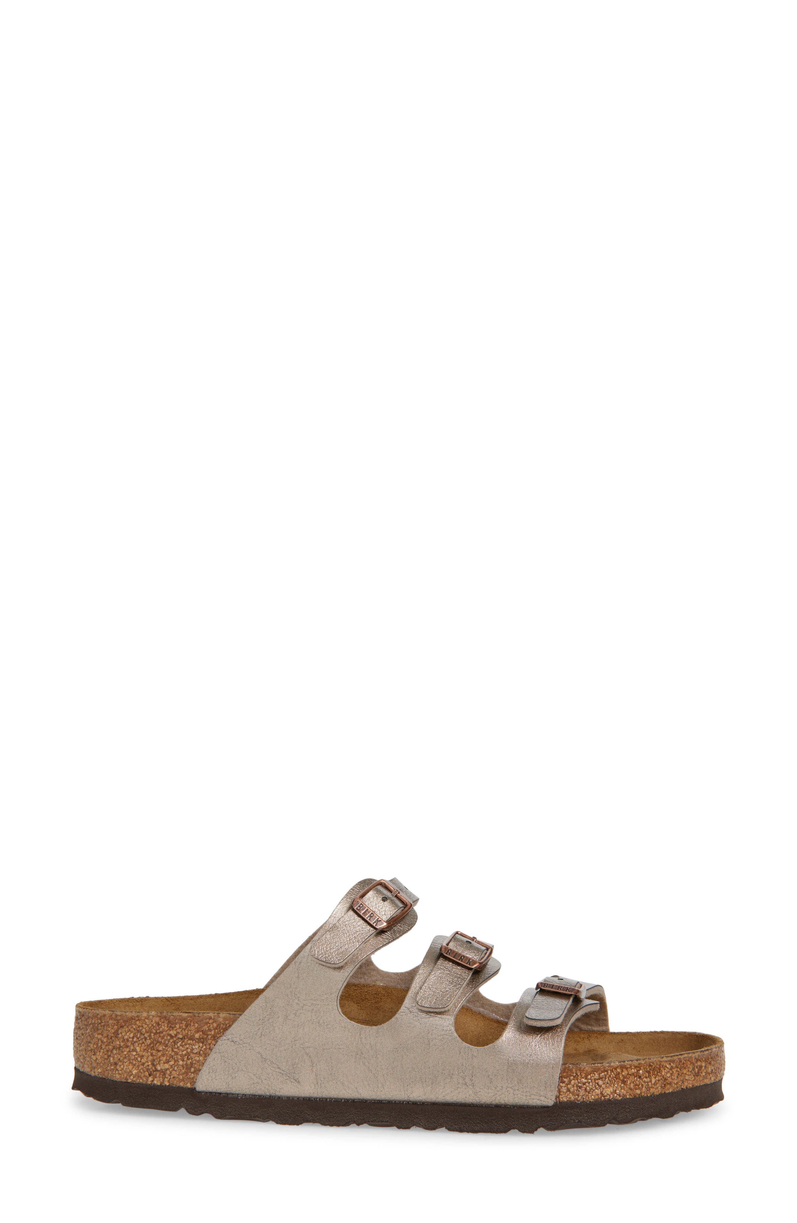 Birkenstock Florida Graceful Slide Sandal - Discontinued, Alternate, color, Taupe