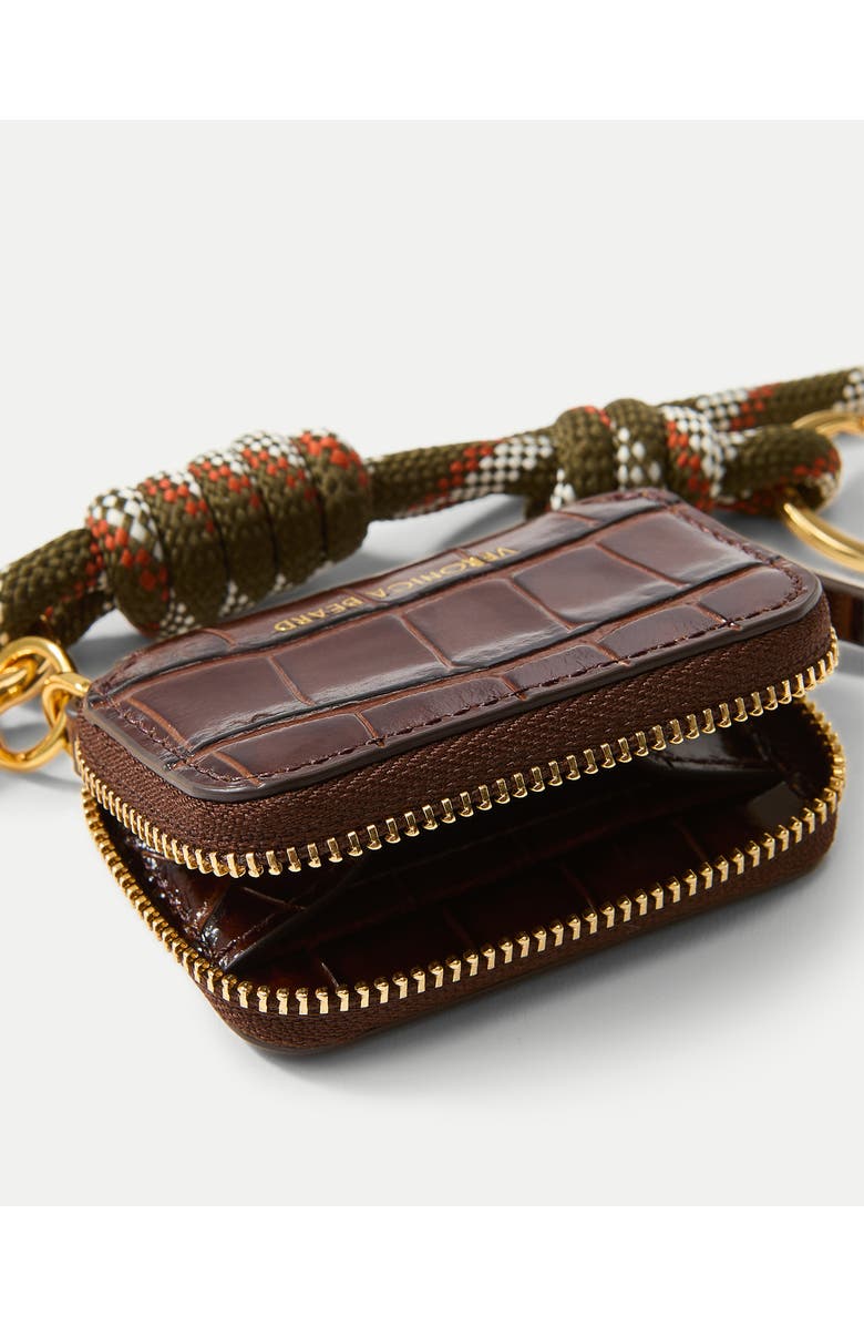 Veronica Beard Croc Zip Pouch Bag Charm, Alternate, color,