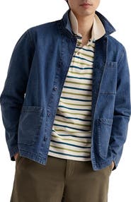 Seasalt Cornwall Balefire Stripe Organic Cotton Piqué Polo