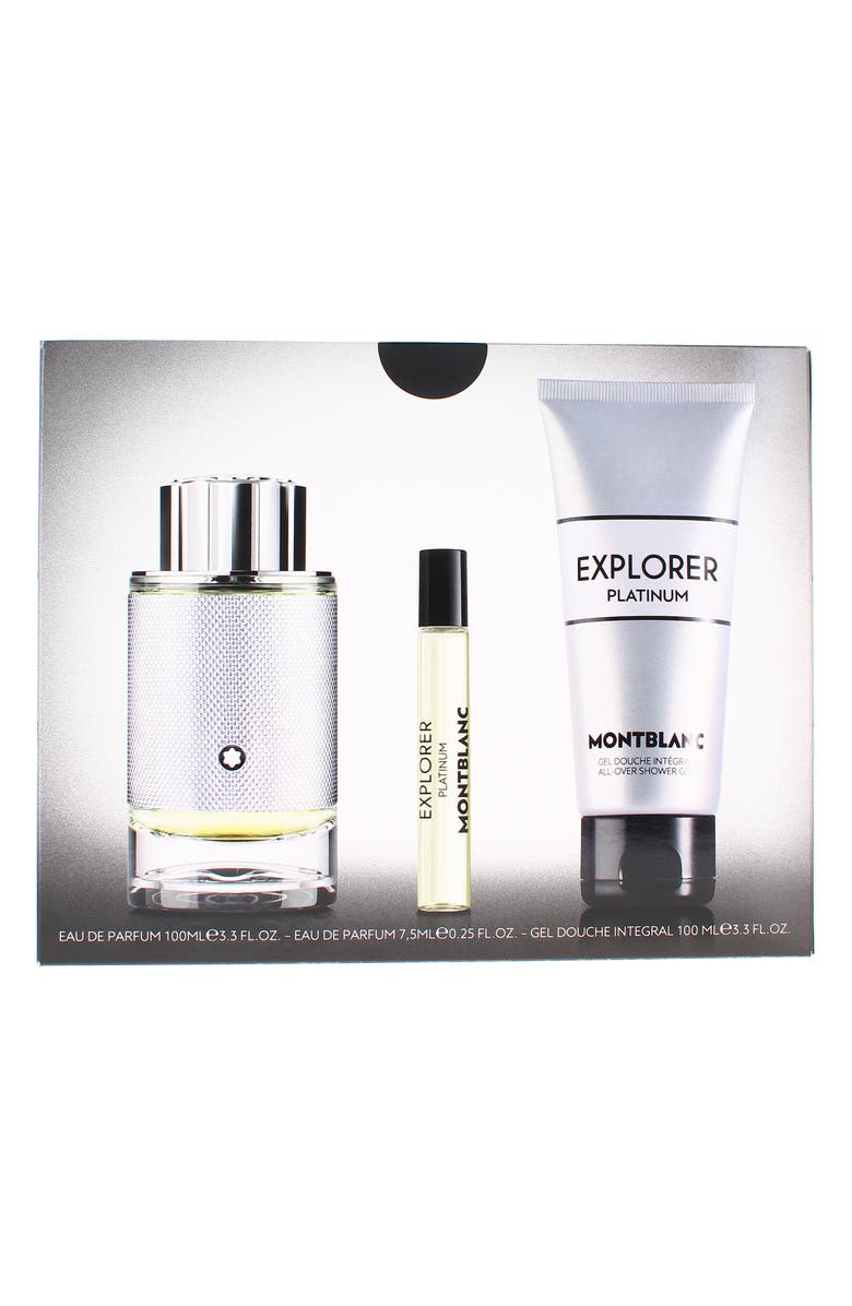 Montblanc Explorer Platinum 3-Piece Fragrance Gift Set $198 Value, Alternate, color,