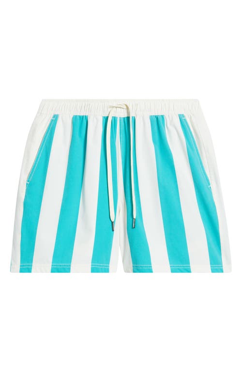 Fair Harbor The Bungalow Water Repellent Swim Trunks In Cabana Stripe