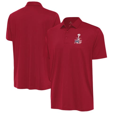 Men's Antigua Red Philadelphia Phillies Celebrating America's 250th Ellipse Polo