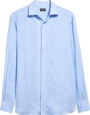 ZEGNA Luxury Linen Button-Up Shirt