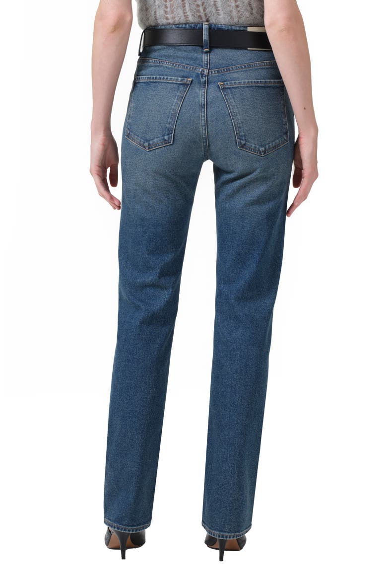 Zurie High Waist Straight Leg Jeans, Alternate, color, EUGENE