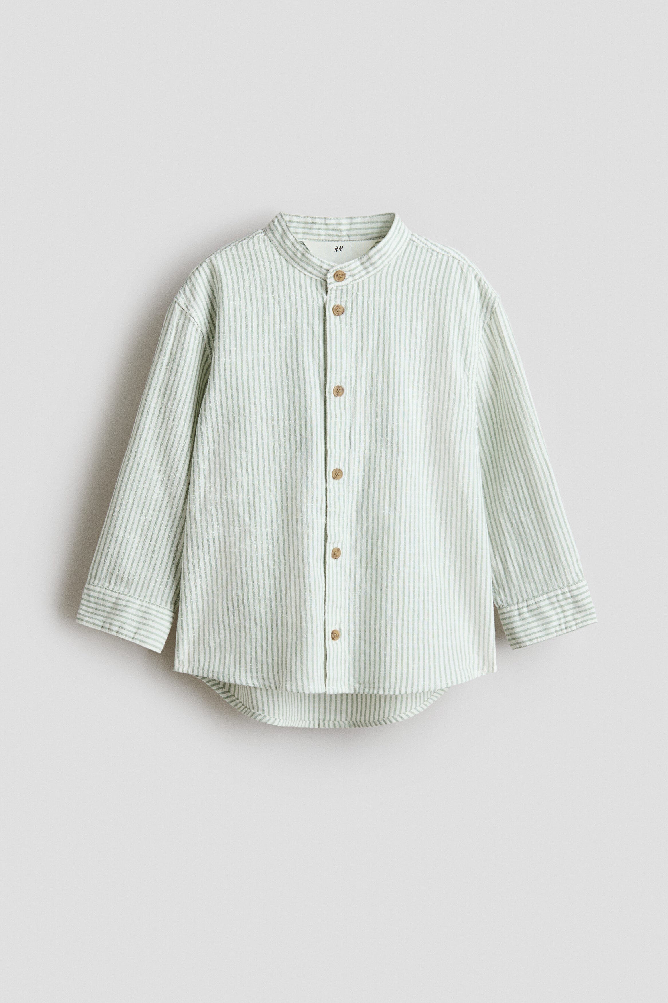 White/green striped