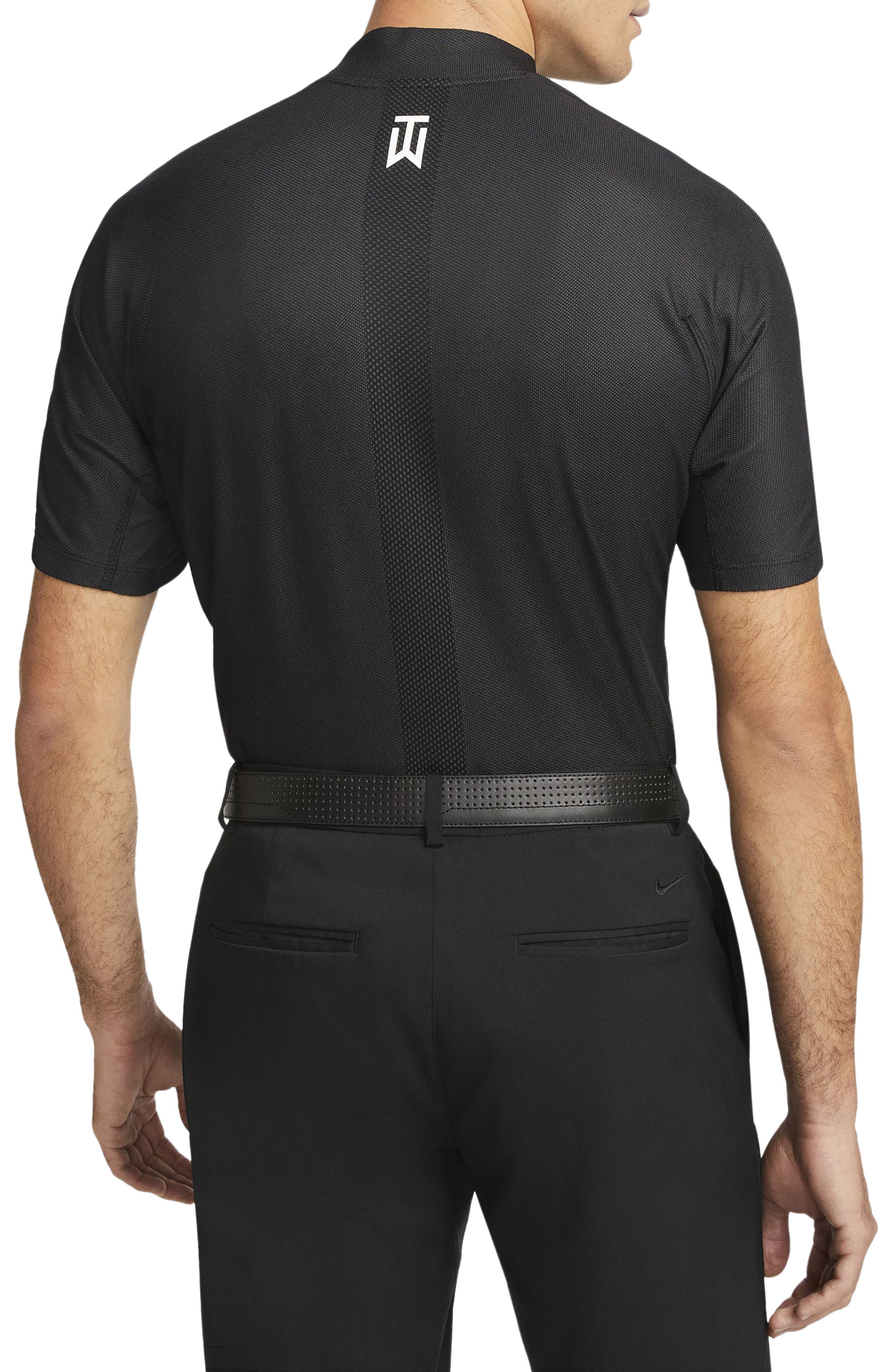 tiger woods mock neck golf shirts