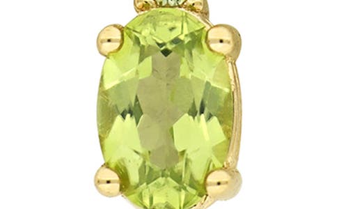 Bony Levy Color 14k Gold Oval Peridot Pendant Necklace In 14k Yellow Gold