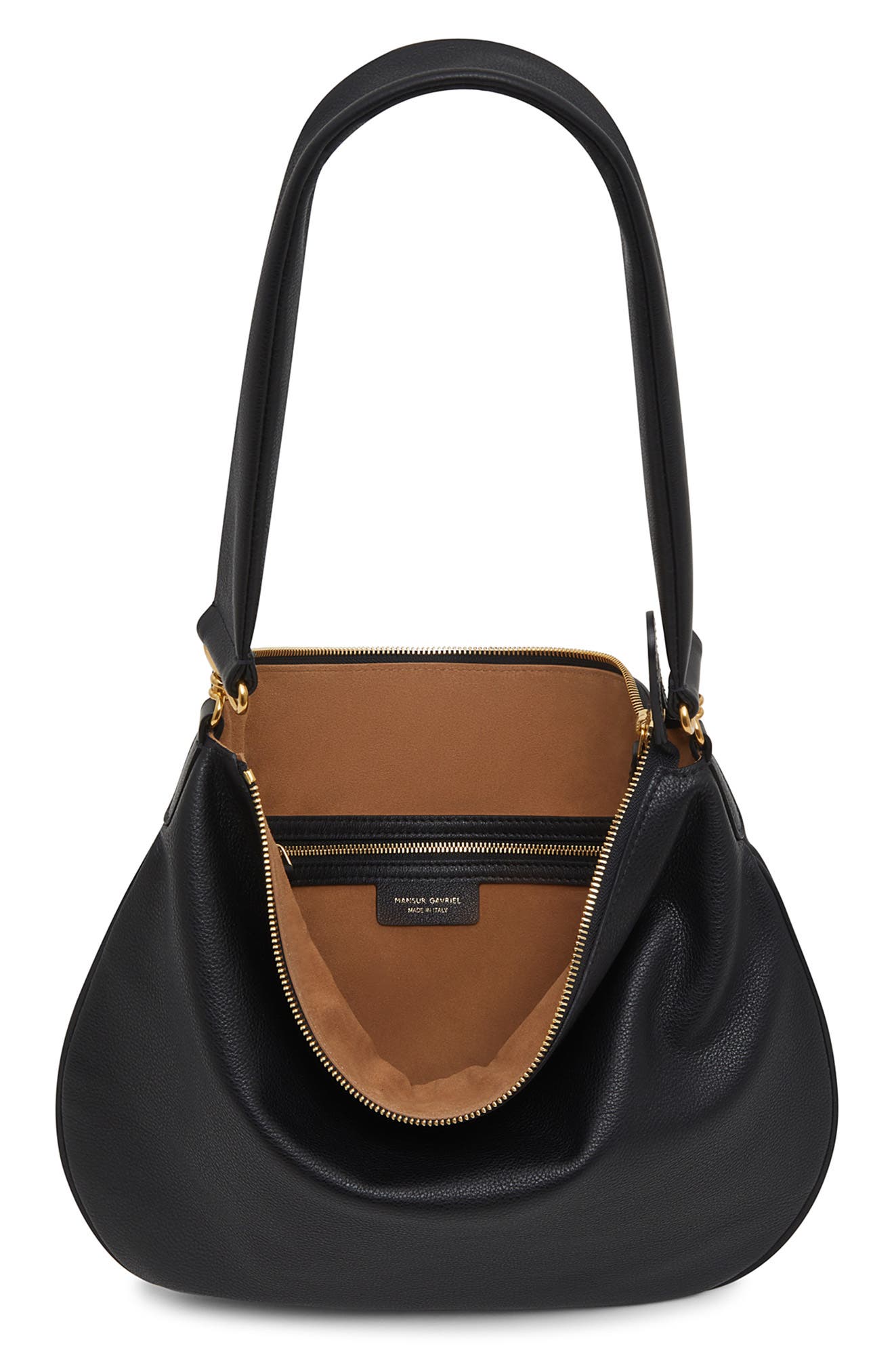 Mansur Gavriel Swing Leather Shoulder Bag, Alternate, color, 
