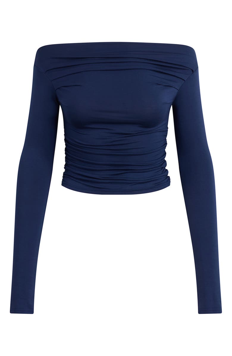 Favorite Daughter The Get Him Back Ruched Top, Alternate, color, Aegean Blue