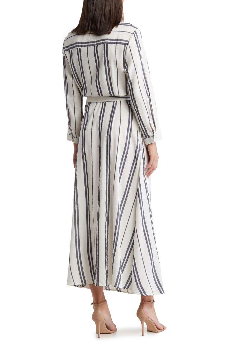 PHILOSOPHY REPUBLIC CLOTHING Stripe Long Sleeve Maxi Shirtdress, Alternate, color,