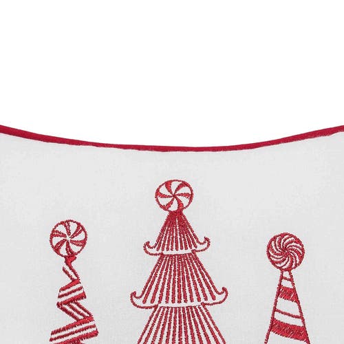 C & F Home C&f Home Peppermint Forest Christmas Throw Pillow, 10" X 10" In Red