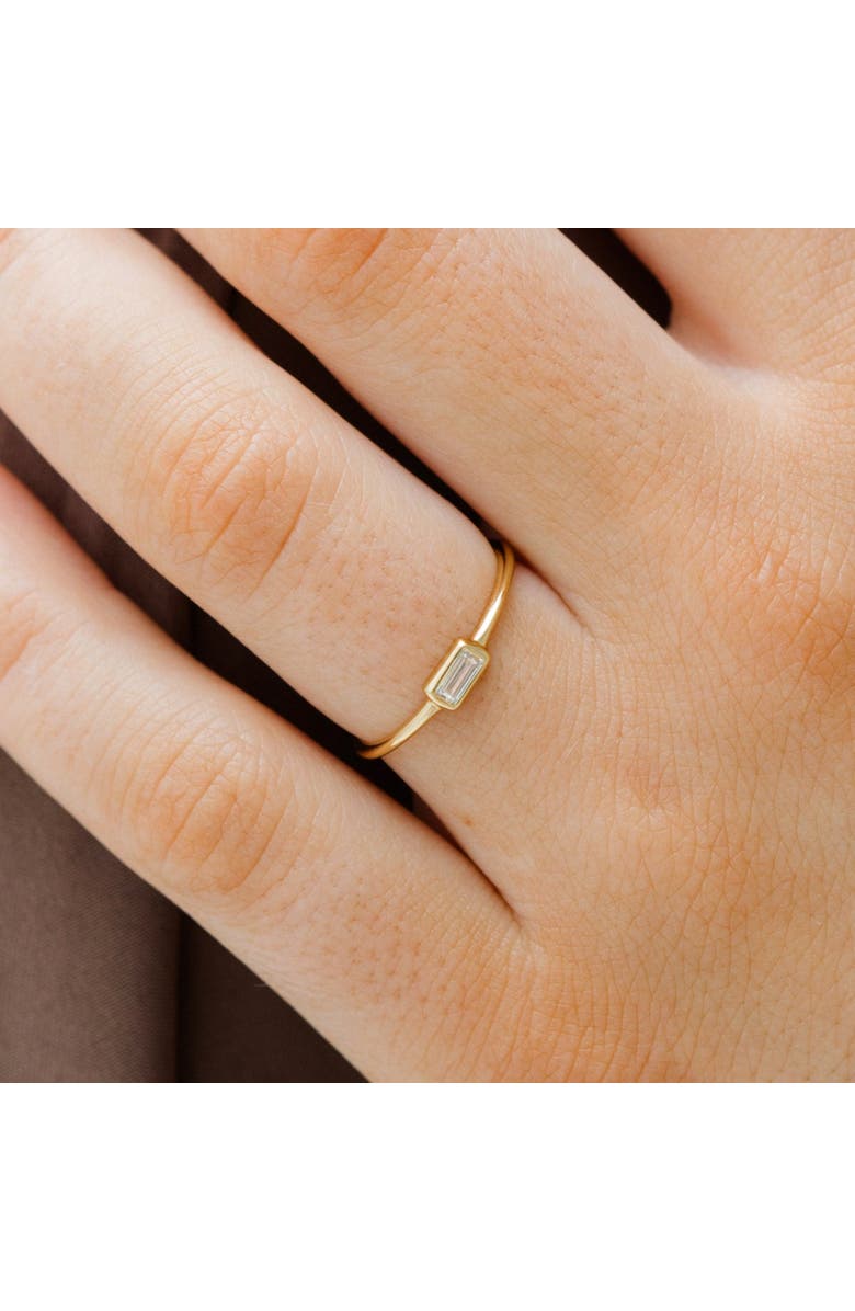 Sara Patino Single Baguette Ring, Alternate, color, Gold