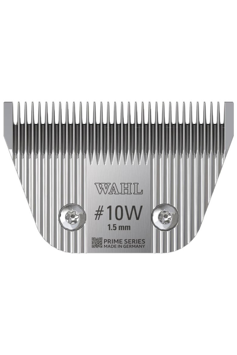 Fine tooth pet clipper blade for horse, cat, and dog grooming, Main, color, Chrome