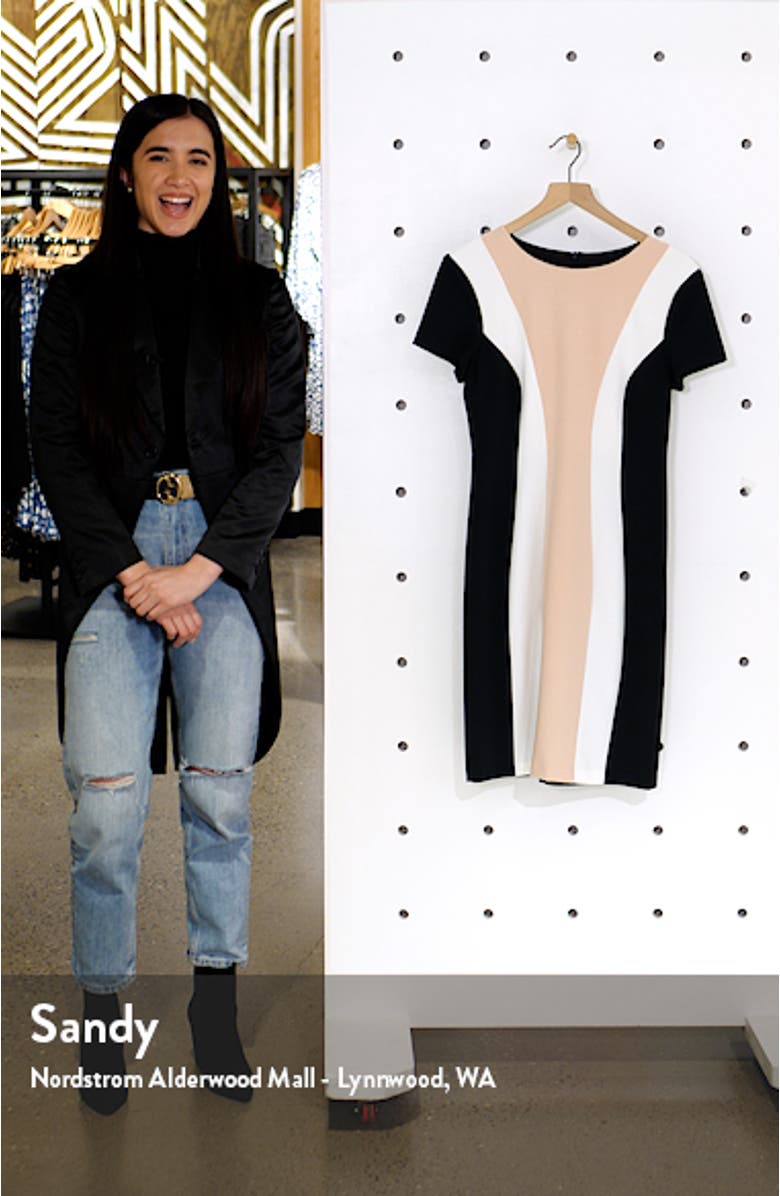 Colorblock Short Sleeve Dress, sales video thumbnail