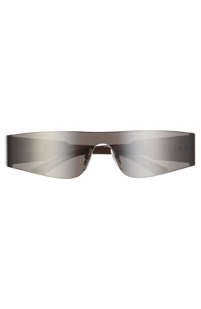 Balenciaga 99mm Shield Sunglasses, Alternate, color, 