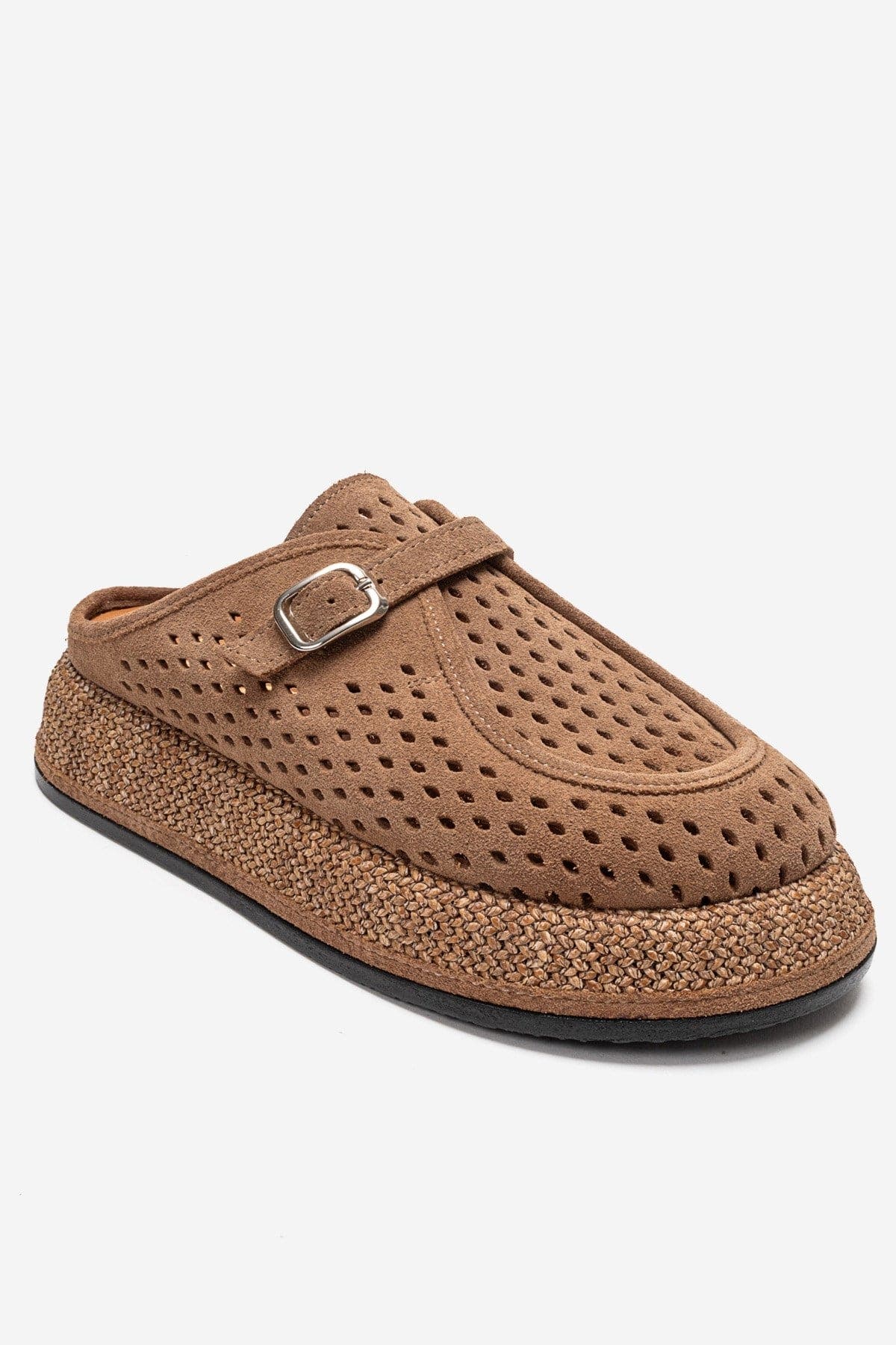 Forever & Always Shoes Vone Leather Mule, Alternate, color, Cognac Suede