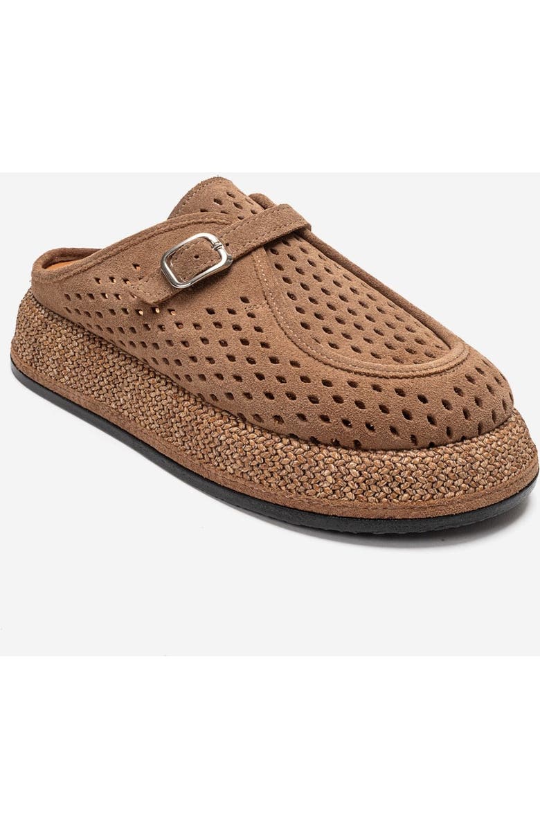 Forever & Always Shoes Vone Leather Mule, Alternate, color, Cognac Suede