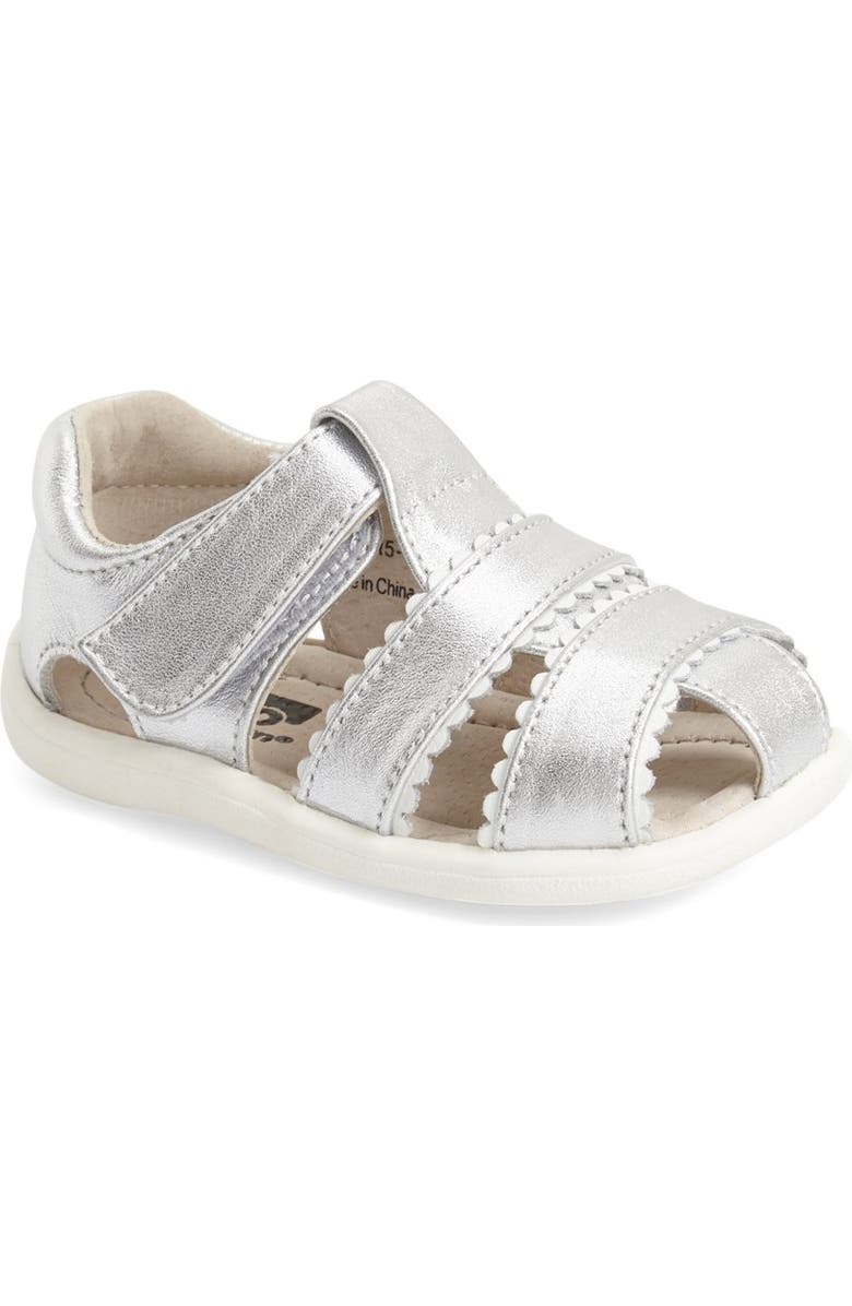 See Kai Run 'Gloria II' Leather Fisherman Sandal, Main, color,