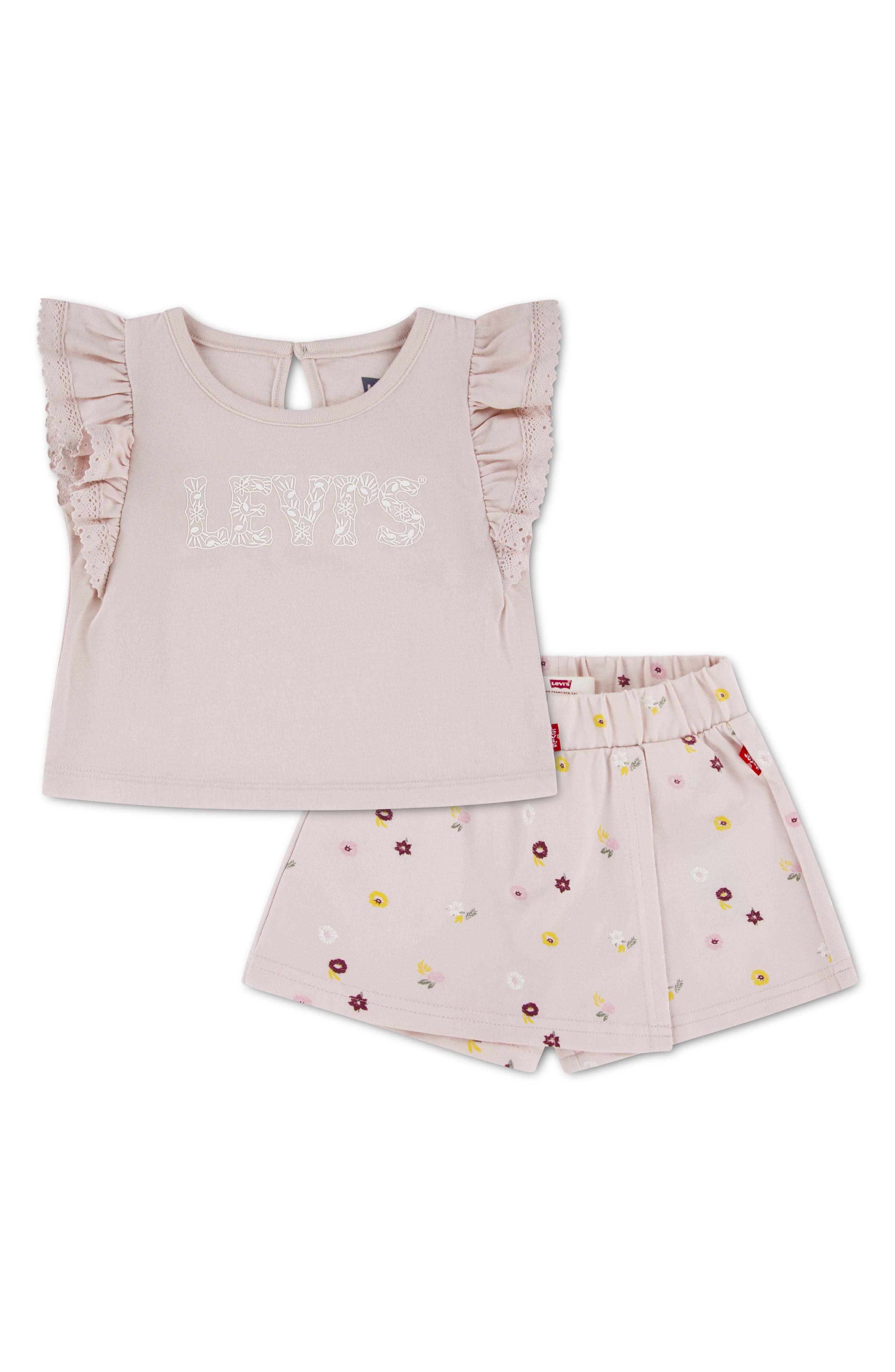 Levi's Ditsy Flutter Sleeve Top & Skort Set