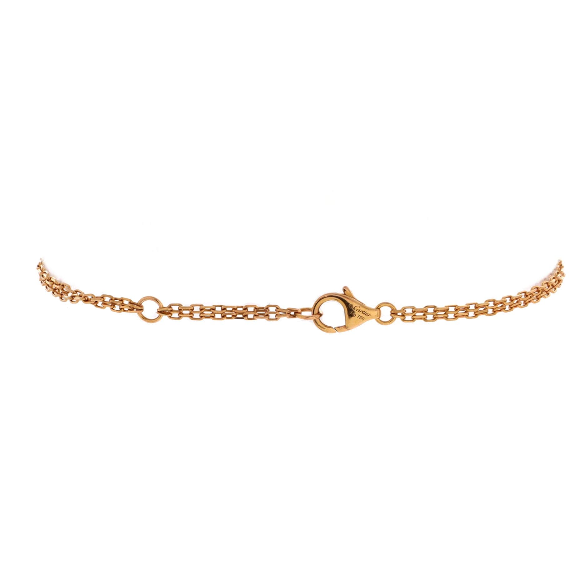 2 Diamonds Love Bracelet 18K Rose Gold with Diamonds, Alternate, color, Metallic Gold