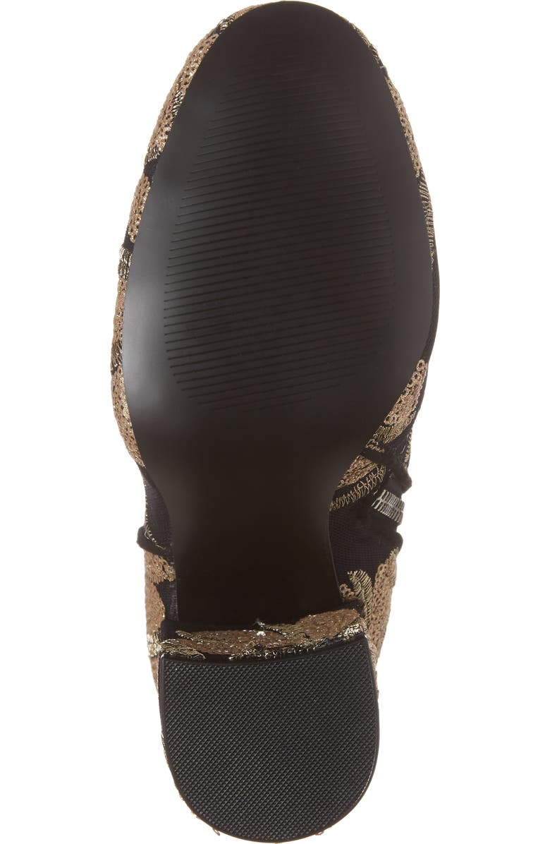 Steve Madden Goldie Sequin Embroidered Bootie, Alternate, color,