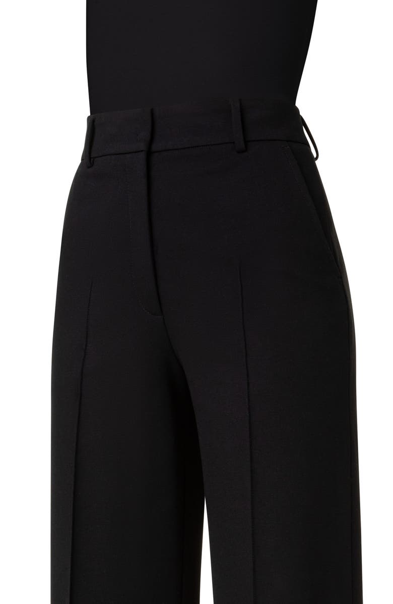 Akris punto Chiaro Jersey Straight Leg Pants, Alternate, color, 009 Black