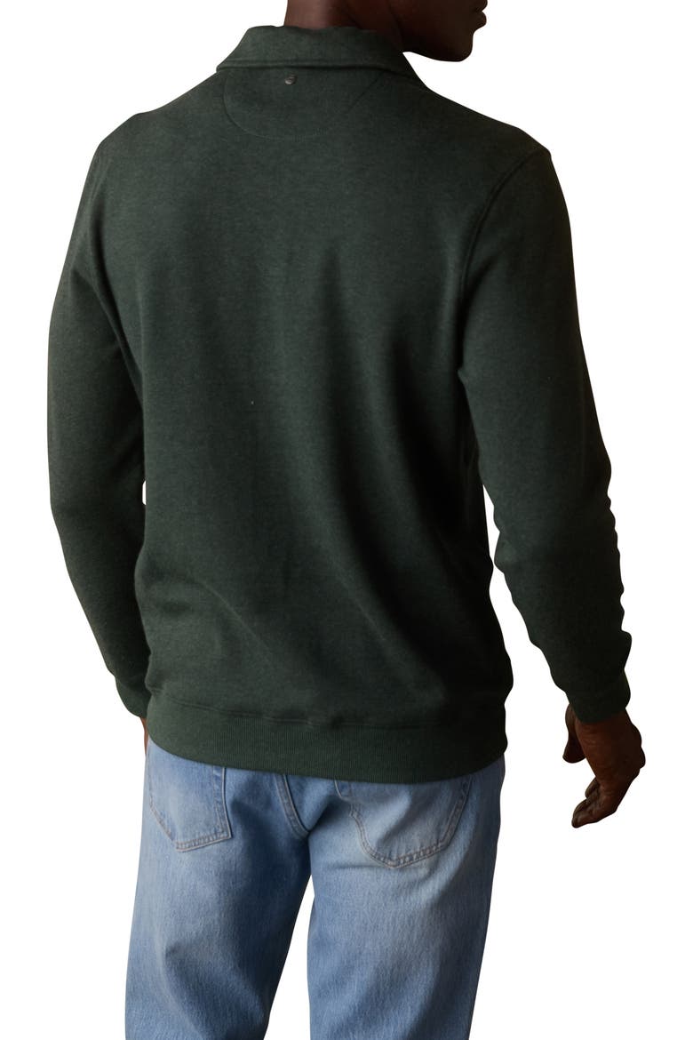 Puremeso Fleece Polo Sweater, Alternate, color, VARSITY GREEN