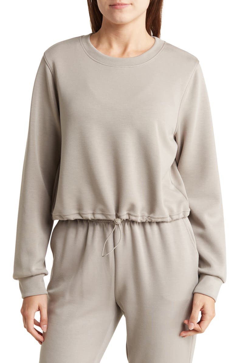 90 DEGREE BY REFLEX Scuba Sweatshirt, Main, color, 