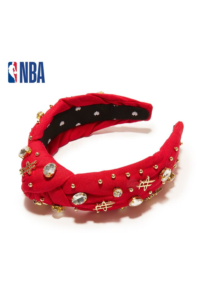 Lele Sadoughi NBA Houston Rockets Embellished Headband, Main, color, 