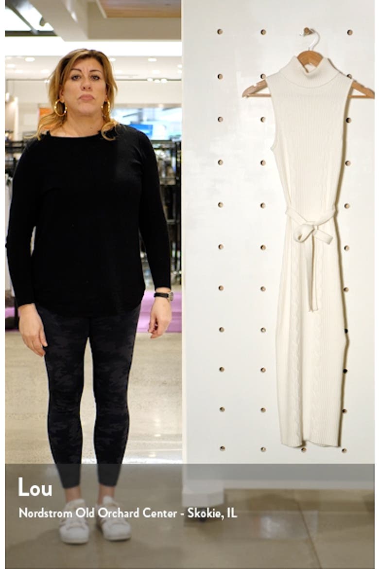 Belted Midi Sweater Dress video