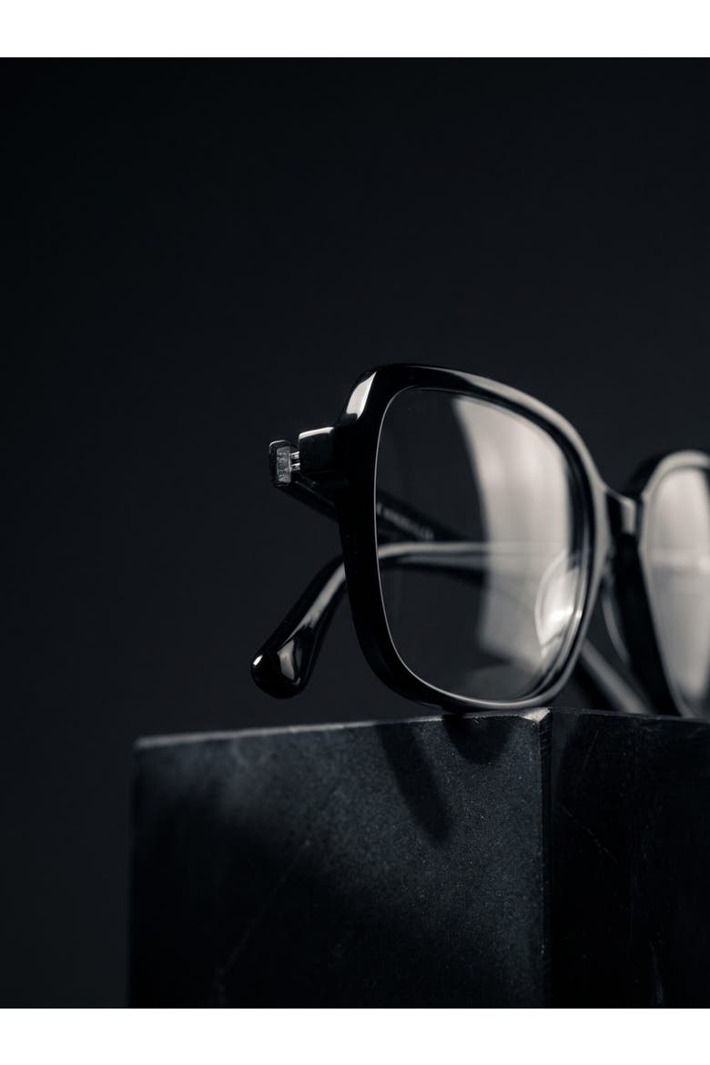 Aura 01 53MM Soft Square Eyeglasses In Obsidian Black, Alternate, color, Obsidian Black