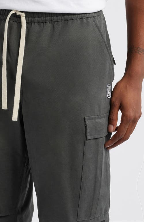 Standard Issue Pd Drawstring Cargo Pants In Vintage Black