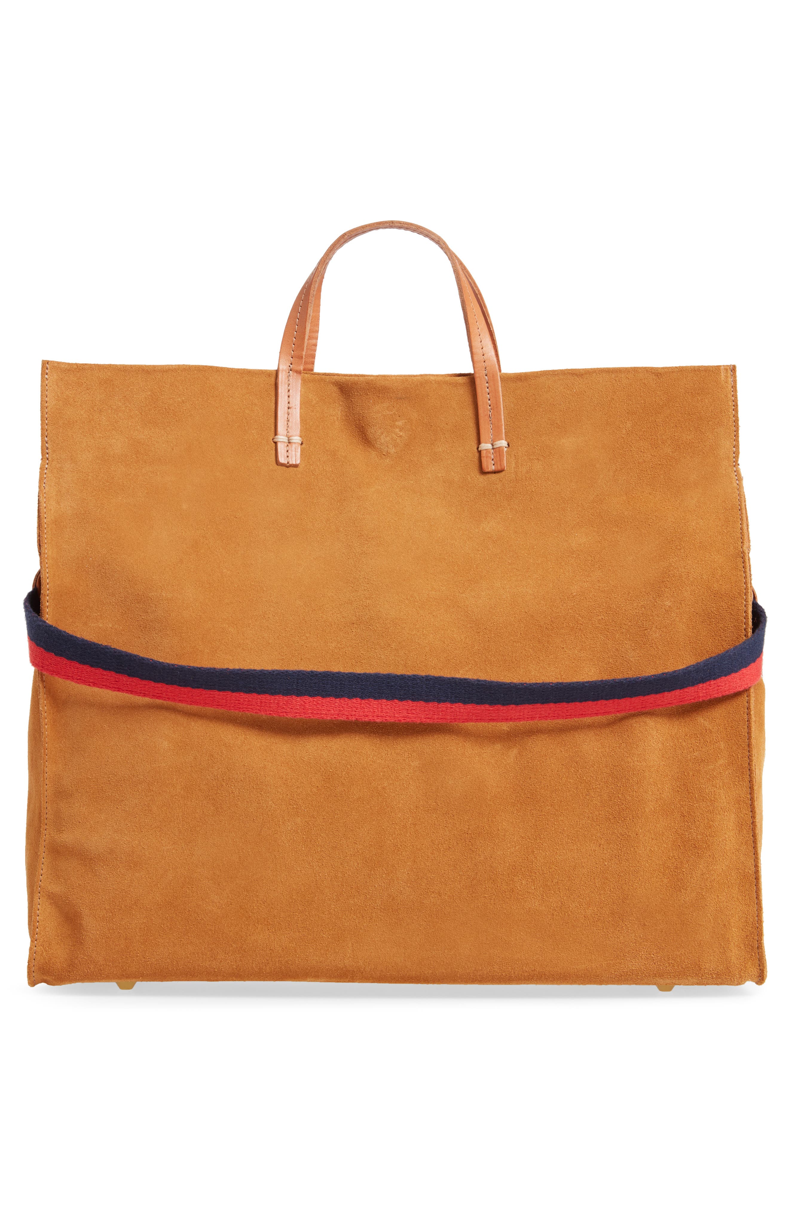 Clare V. Simple Suede Tote, Alternate, color, 