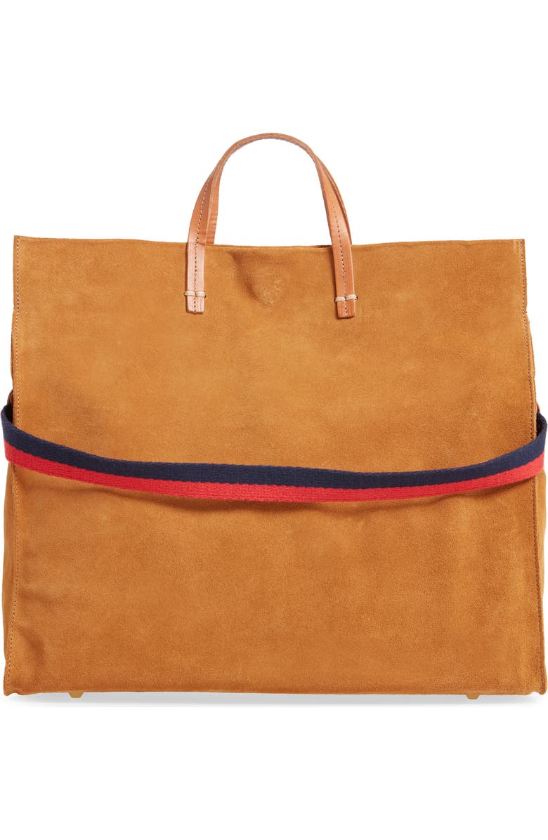 Clare V. Simple Suede Tote, Alternate, color,