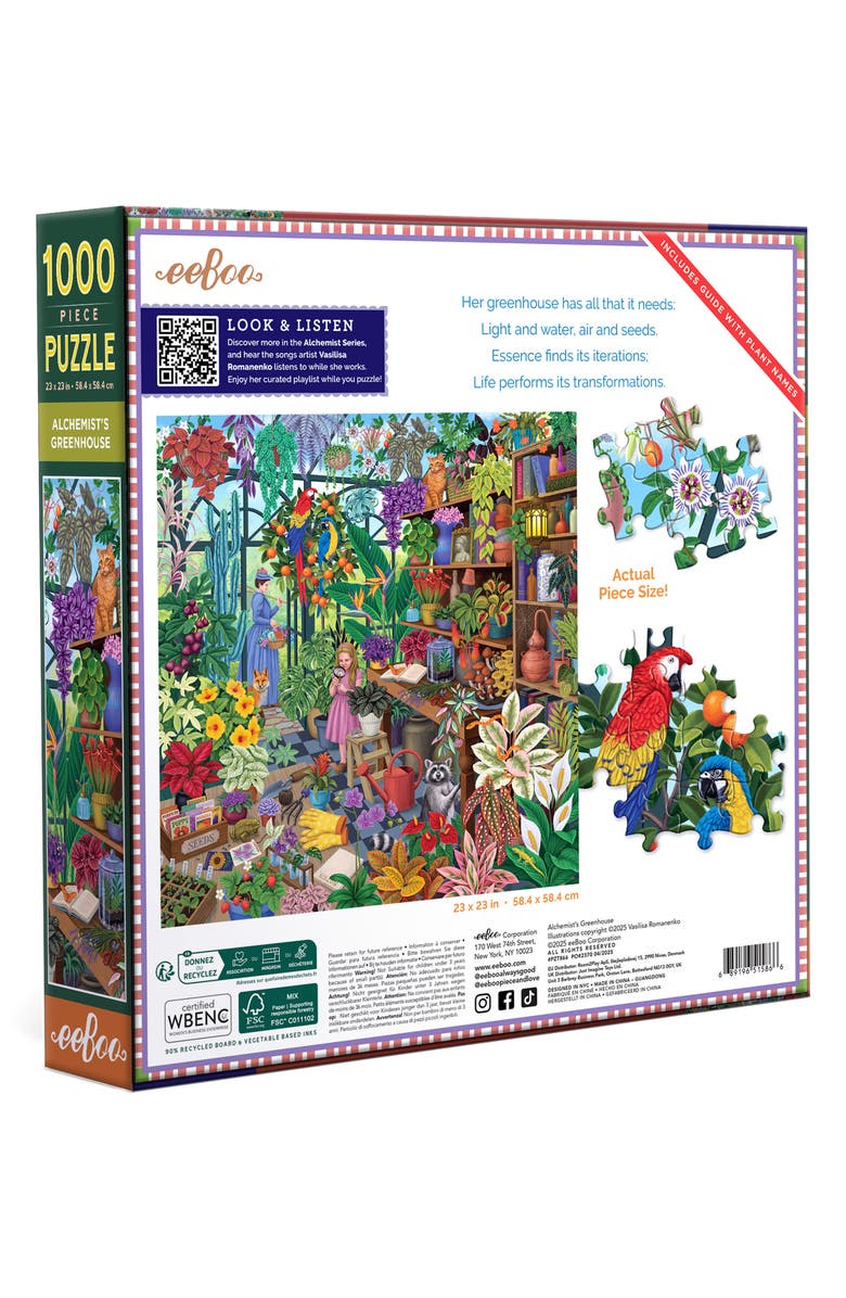 eeBoo Alchemist's Greenhouse 1000-Piece Jigsaw Puzzle, Alternate, color, Multi