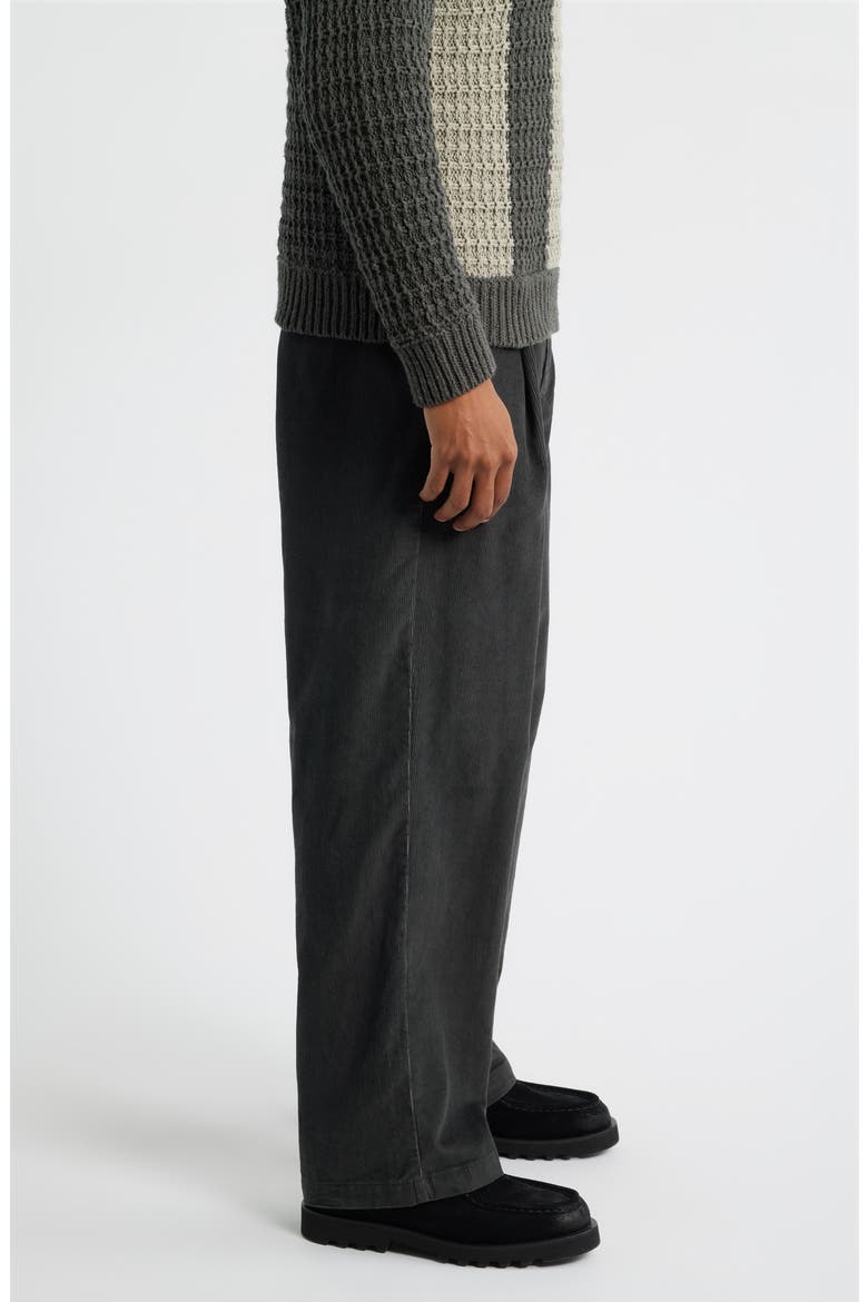 Dean Faded Wash Cotton Corduroy Pants, Alternate, color, BLACK FADED WASH