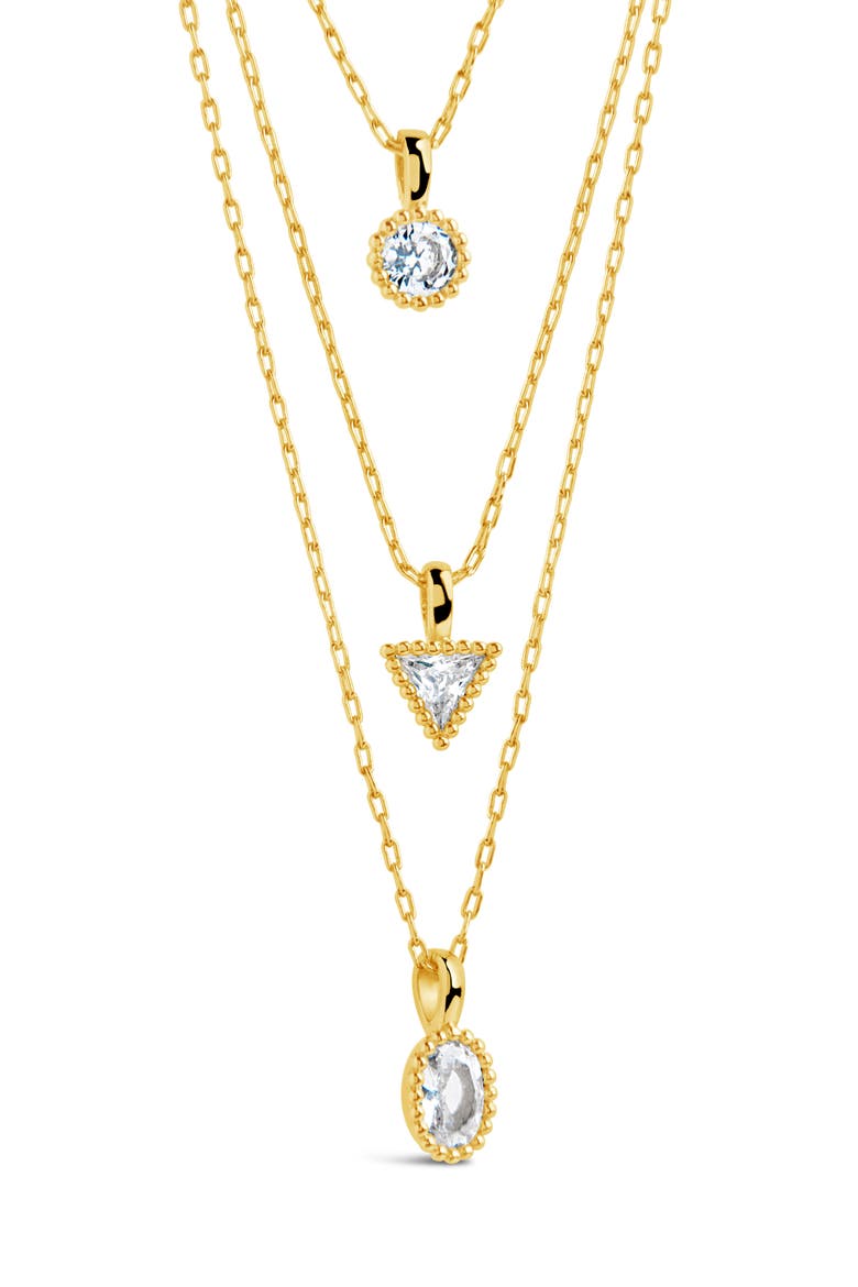 Julia Layered Pendant Necklace, Alternate, color, GOLD