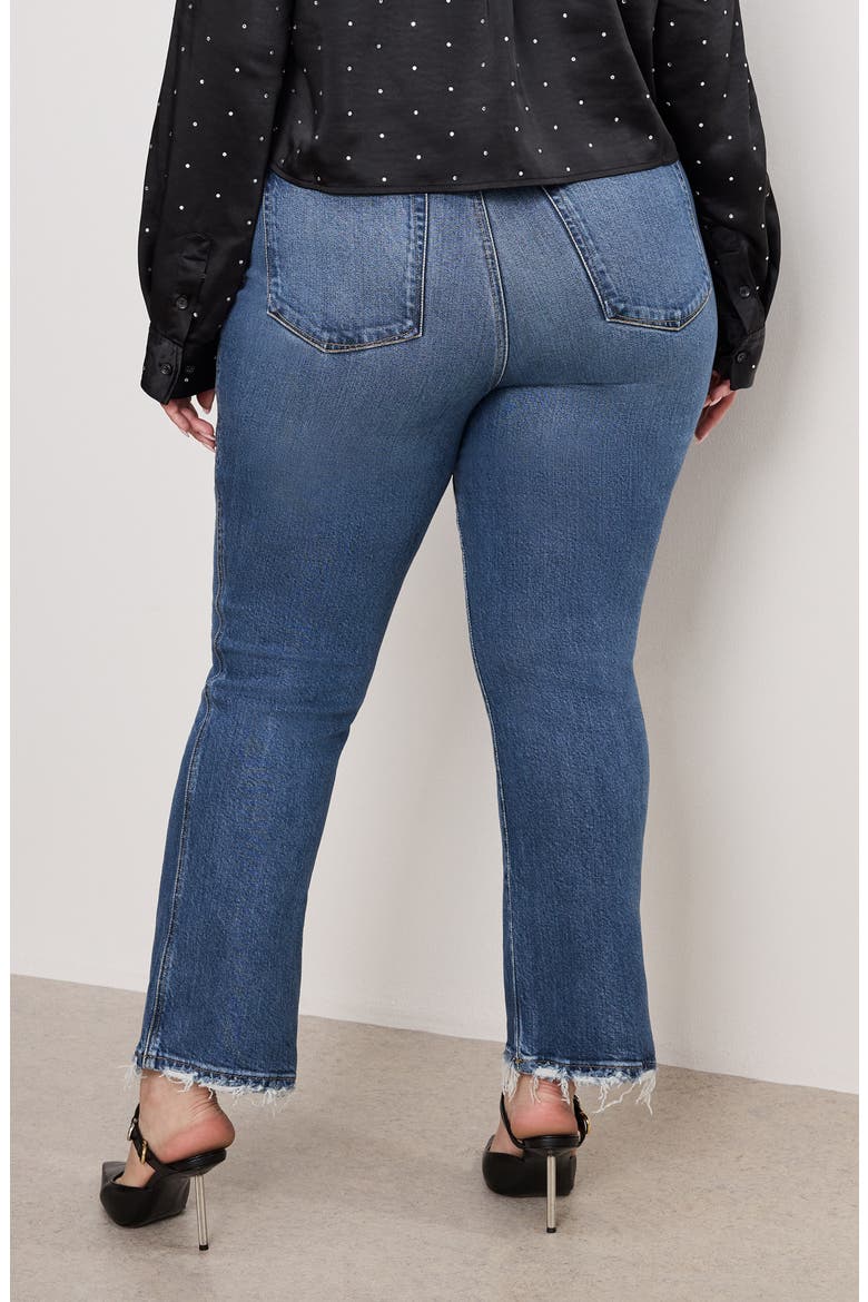 Soft Tech Good Curve High Waist Ankle Straight Leg Jeans, Alternate, color, INDIGO737