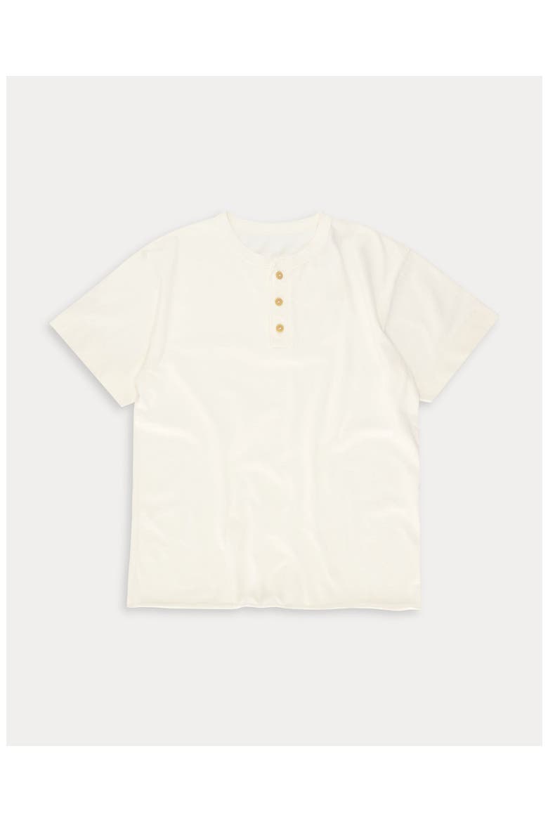 Bliss Cotton Serafino T-shirt, Main, color, White
