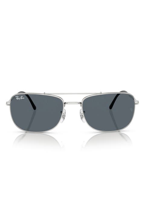 62mm Rectangular Sunglasses