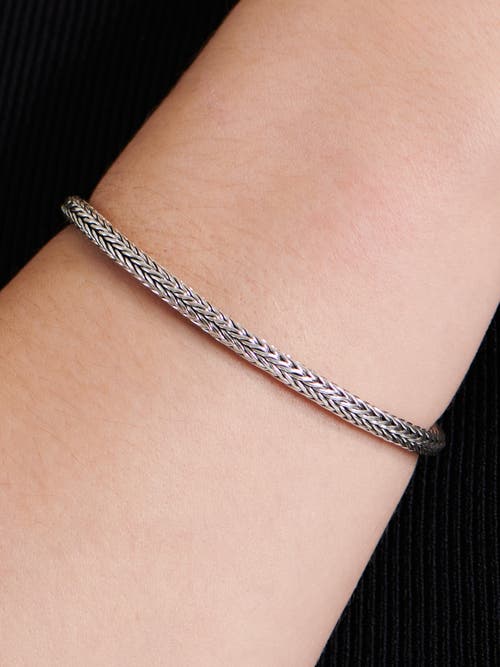 Devata Foxtail Round 4mm Chain Bracelet In Metallic