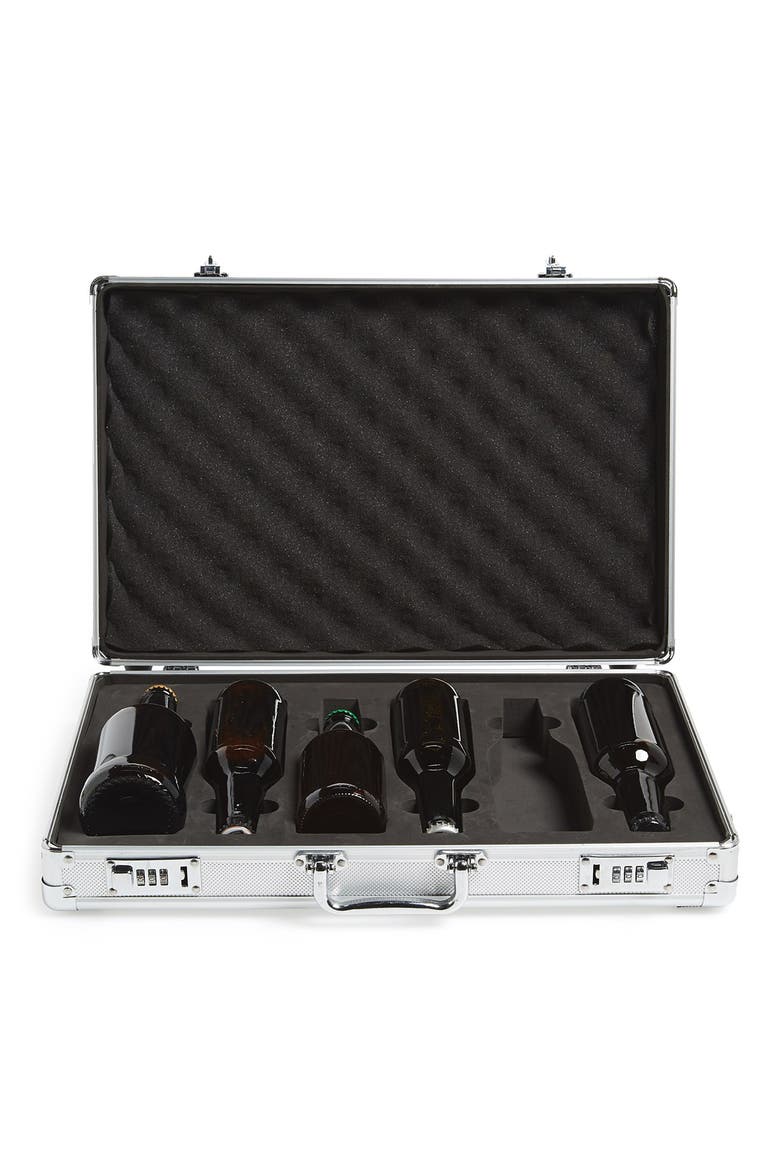 Wild Eye Designs Briefcase Beer Carrier, Main, color, GREY