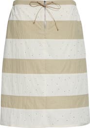 Paloma Wool Zurriola Stripe Crystal Embellished Skirt