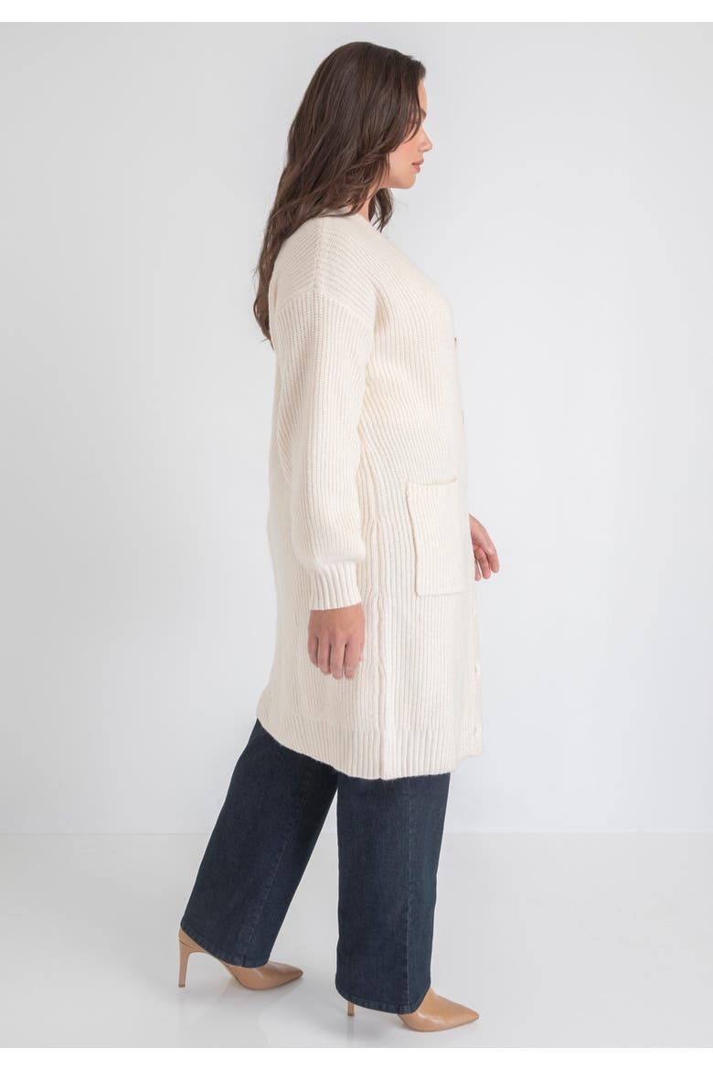 Midi-Length Button-Down Cardigan, Alternate, color, BLACK ONYX