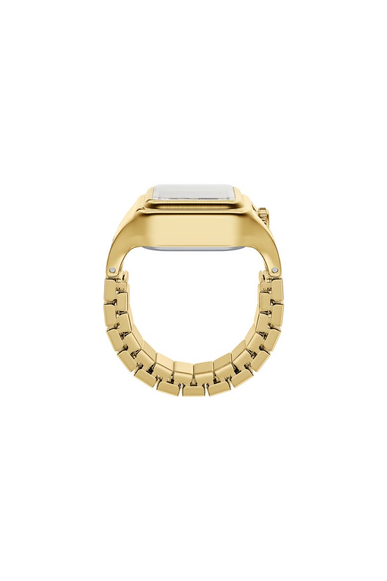 Raquel Ring Watch, 14mm x 18.5mm, Alternate, color, GOLD BLACK