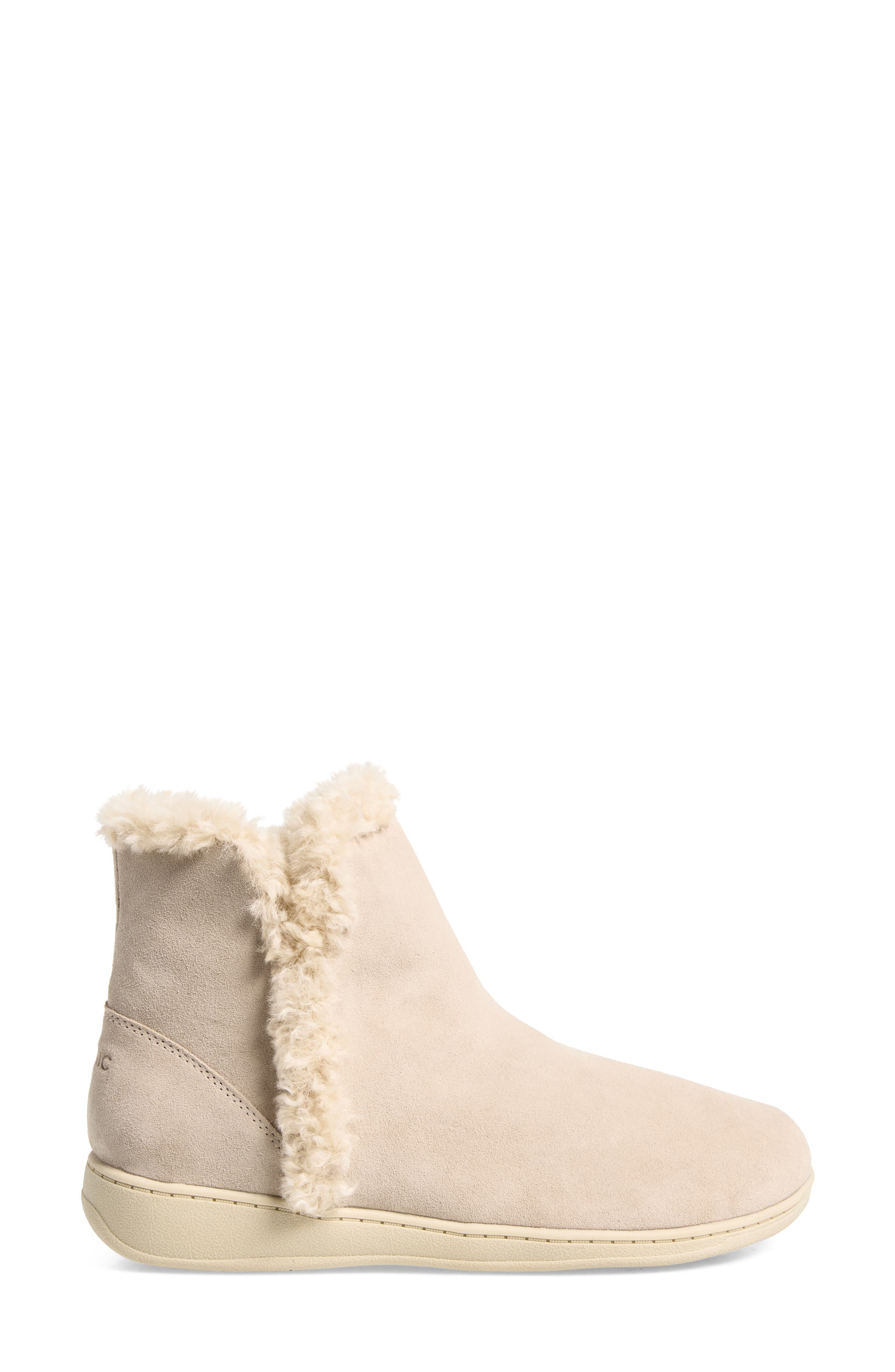 Unwind Leather Bootie, Alternate, color, OATMEAL