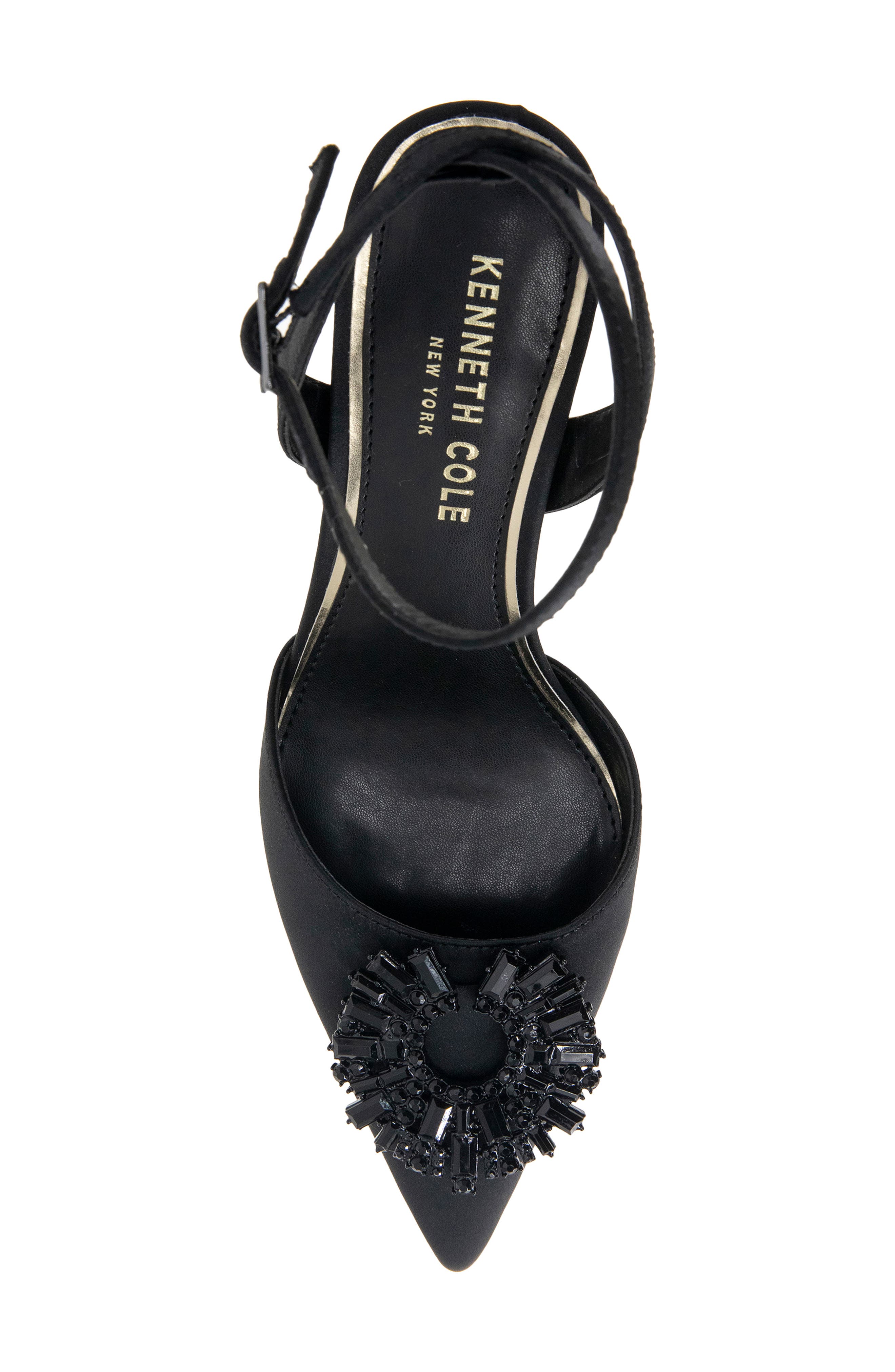 Kenneth Cole New York Umi Starburst Ankle Strap Pointed Toe Pump, Alternate, color, 