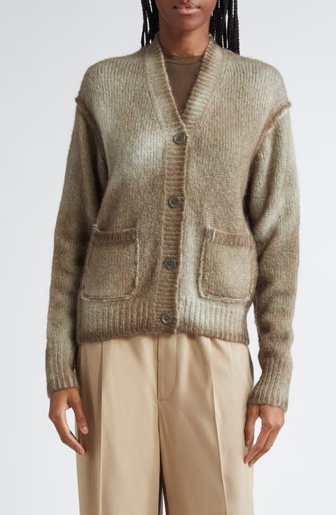 Acne Studios Brown & Beige Argyle Sweatshirt Acne Studios